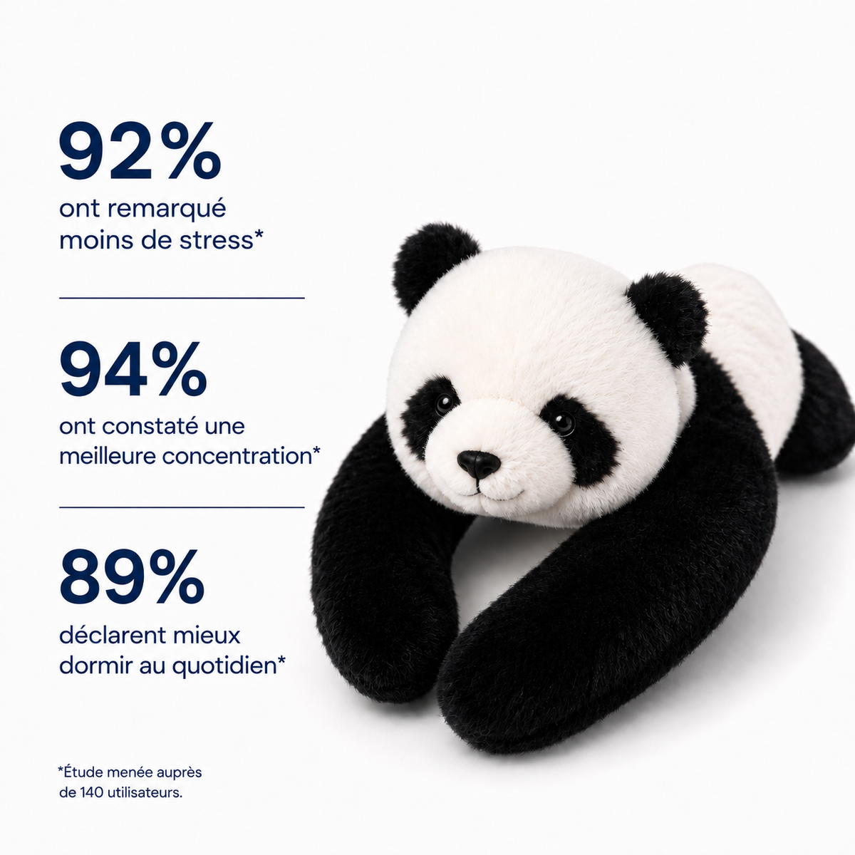 Pilo le Panda | Peluche Lestée 1kg - 65cm